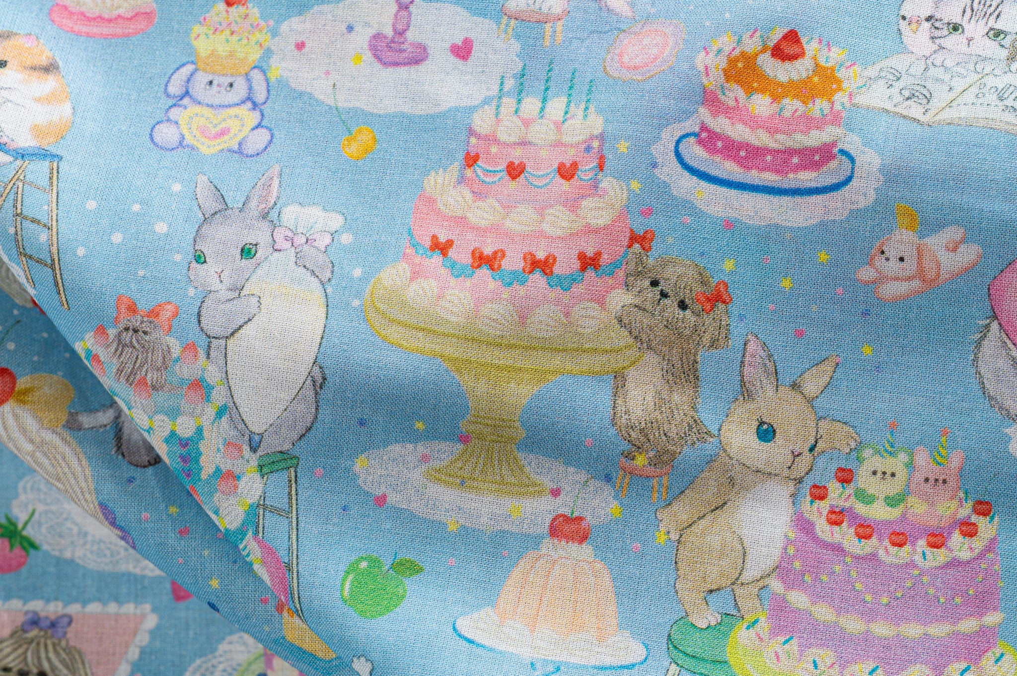 Kitten Tea Party - Blue