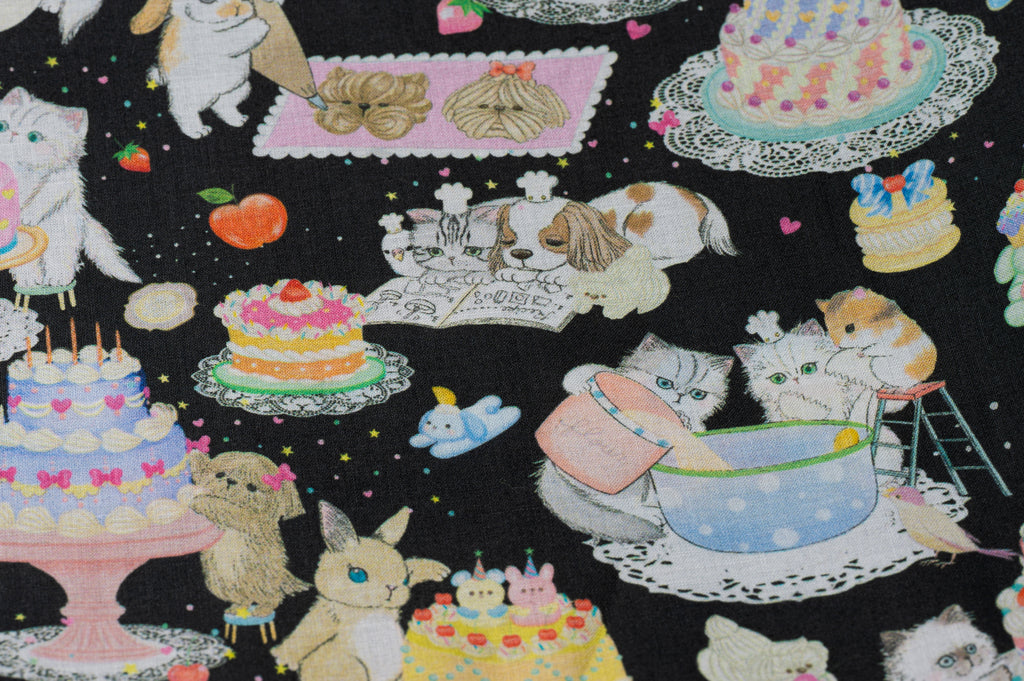 Kitten Tea Party - Black
