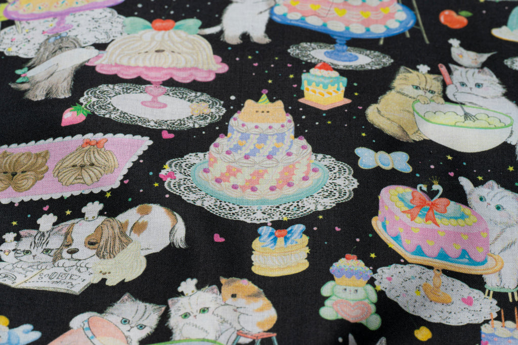 Kitten Tea Party - Black