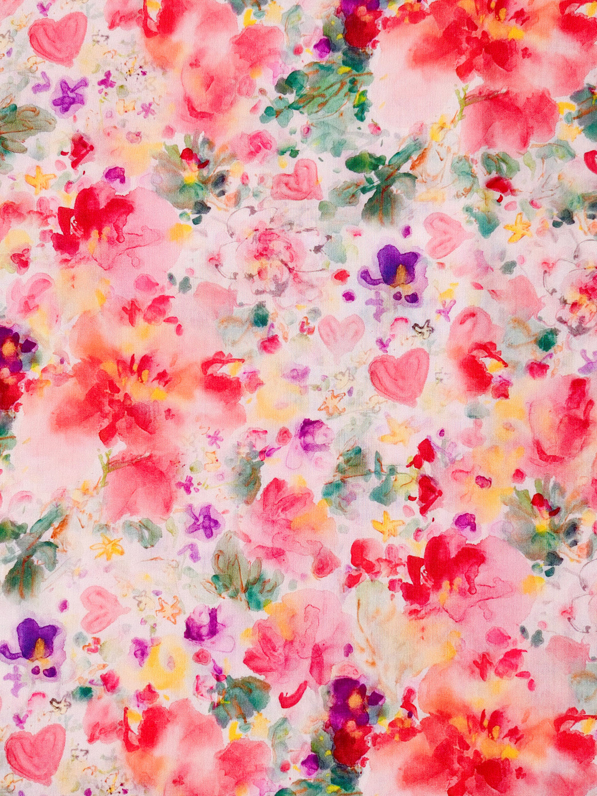 Blushing Hearts Watercolour