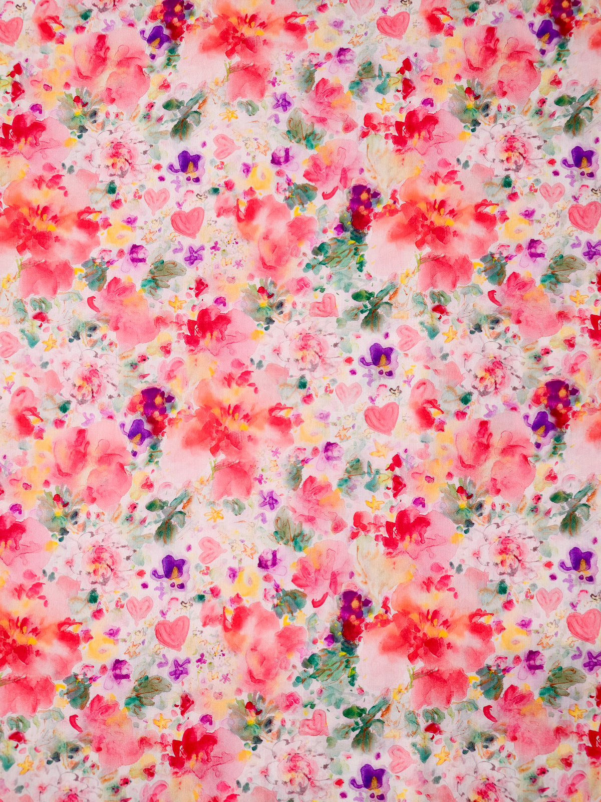 Blushing Hearts Watercolour