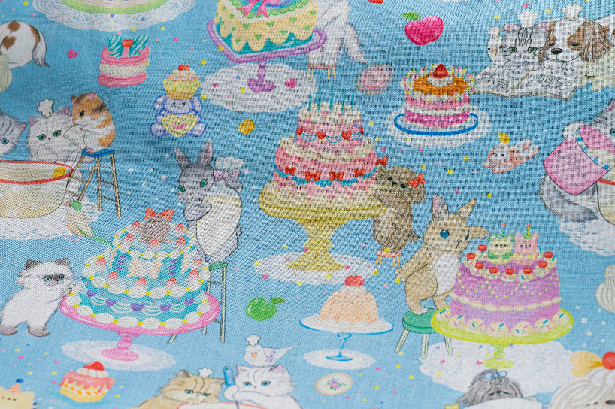 Kitten Tea Party - Blue